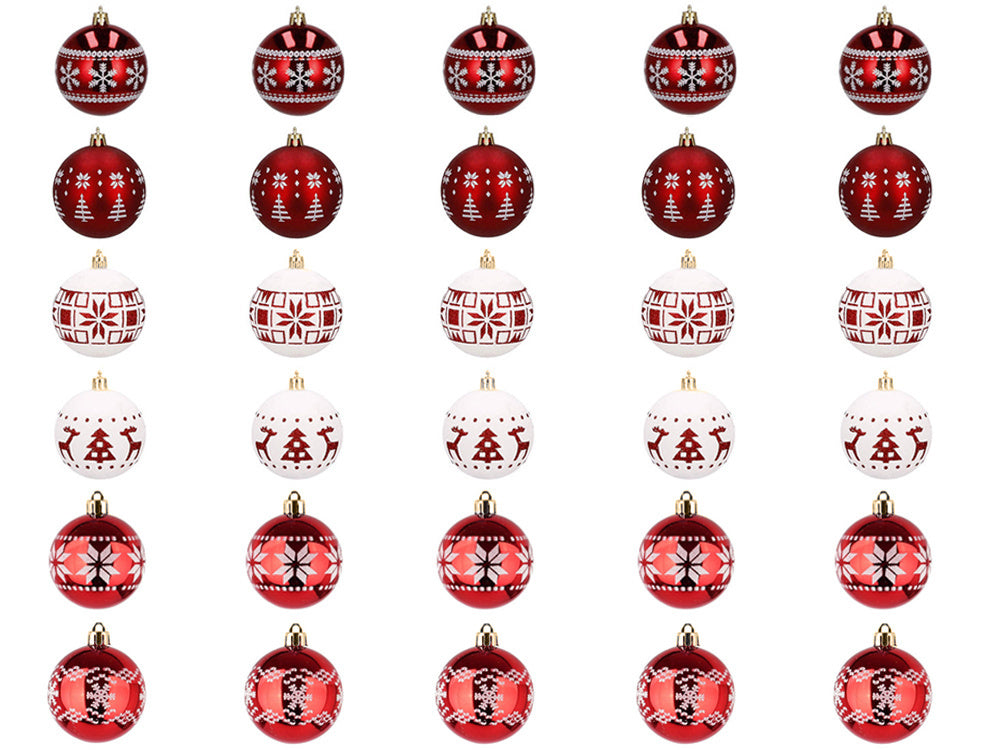 5 cm choynight bumbiņu komplekts, 30 izmēru, neplīstoši rotājumi