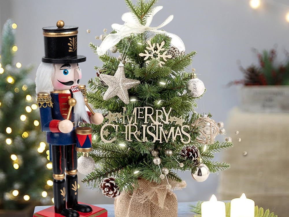Riekstkodis koka karavīrs dekoratīva Ziemassvētku figūriņa dāvana