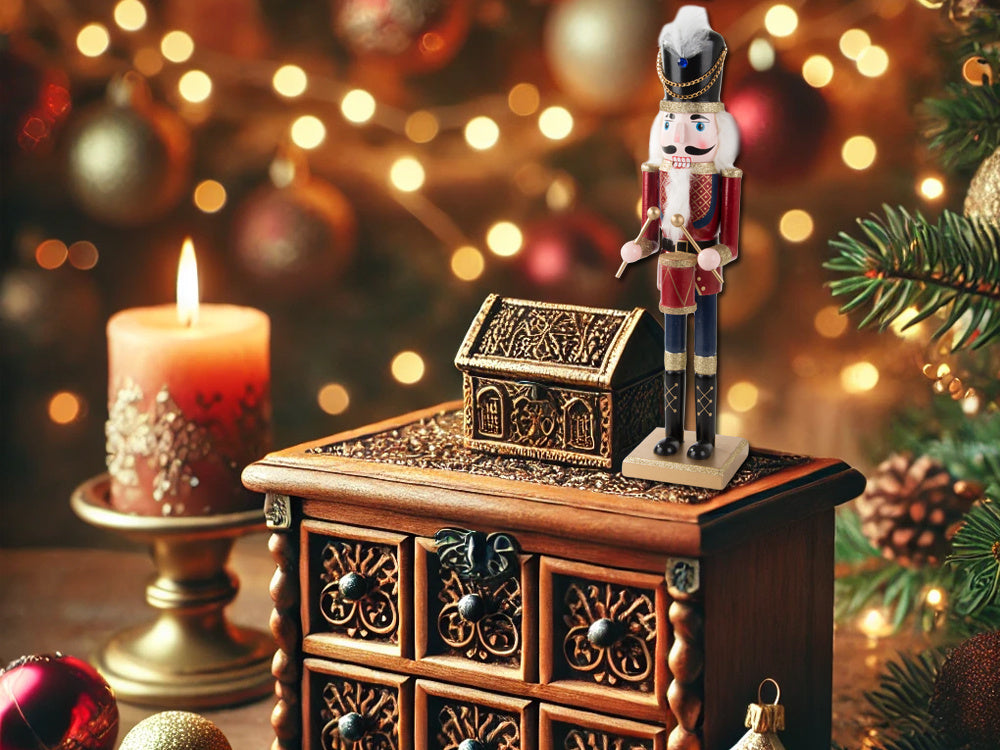 Riekstkodis koka karavīrs dekoratīva Ziemassvētku dāvanu figūriņa