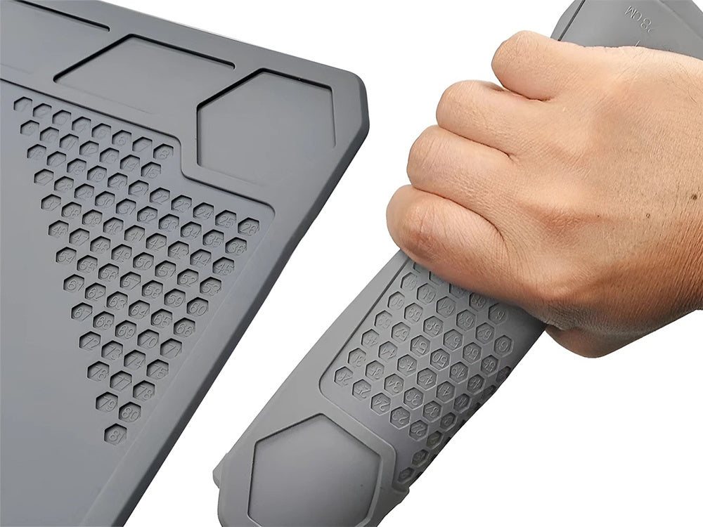 Silikona pildspalvu organizators ar lielu spilventiņu, 35 cm x 25 cm