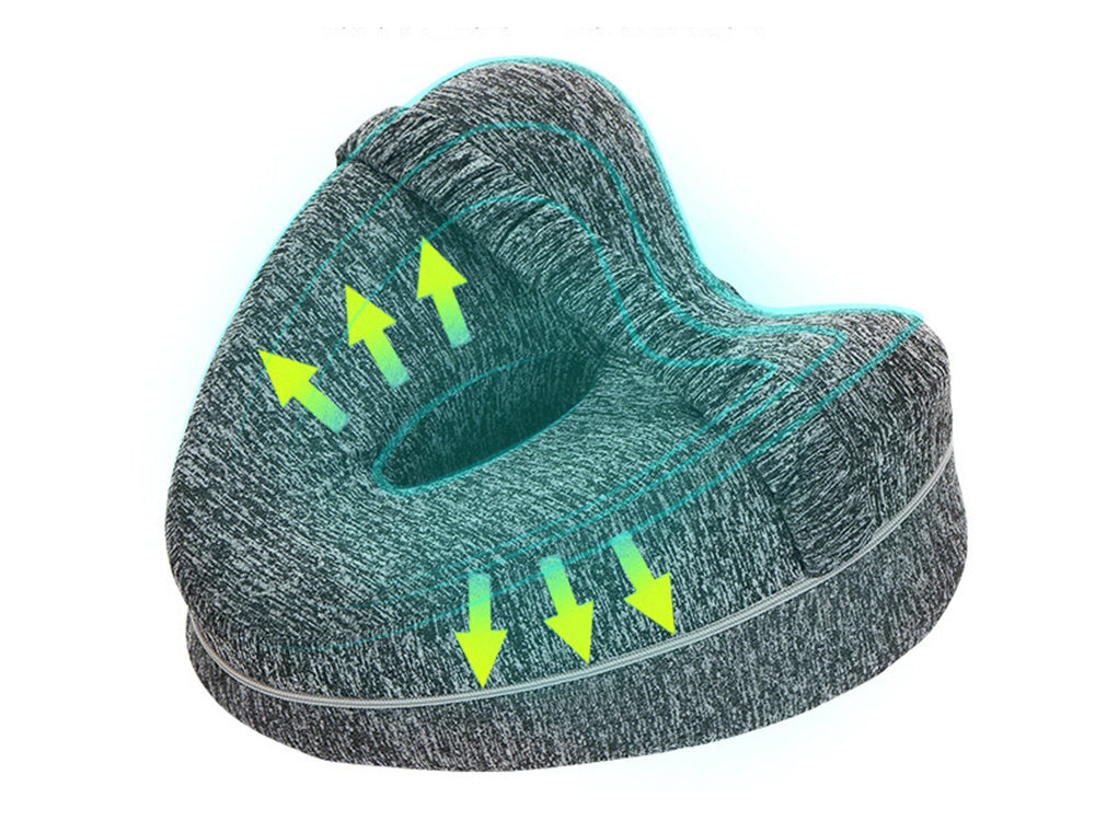 Ortopēdisks spilvena kāju ķīlis starp ceļgaliem kāju atdalīšanai gulēšanai