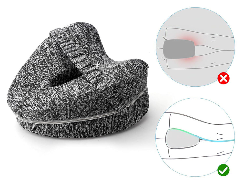 Ortopēdisks spilvena kāju ķīlis starp ceļgaliem kāju atdalīšanai gulēšanai
