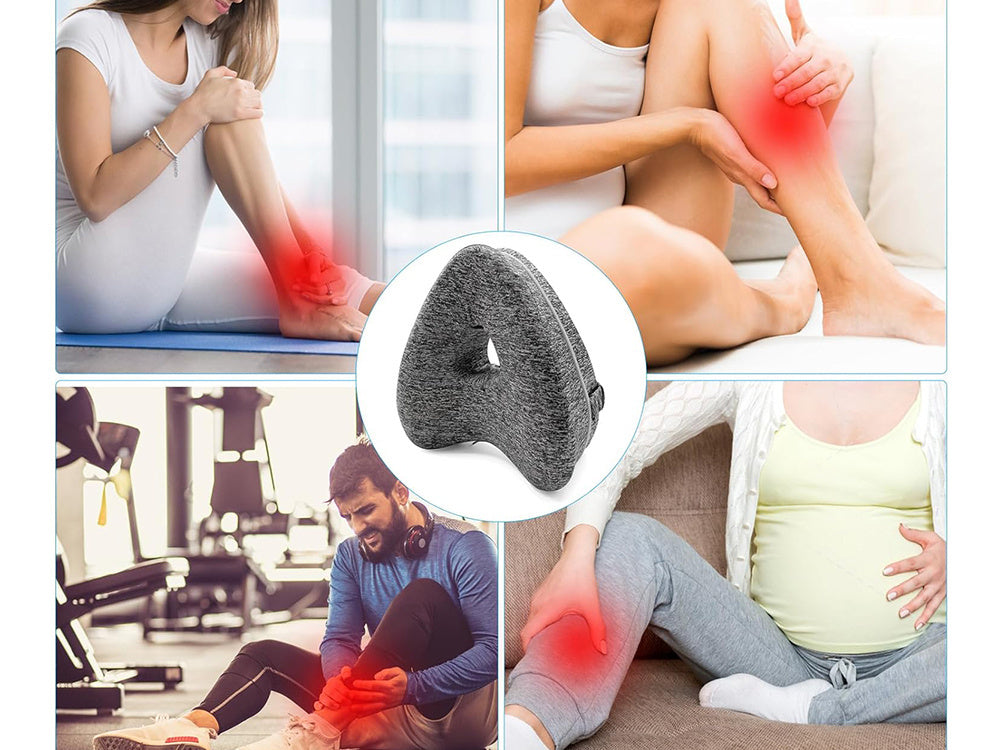 Ortopēdisks spilvena kāju ķīlis starp ceļgaliem kāju atdalīšanai gulēšanai