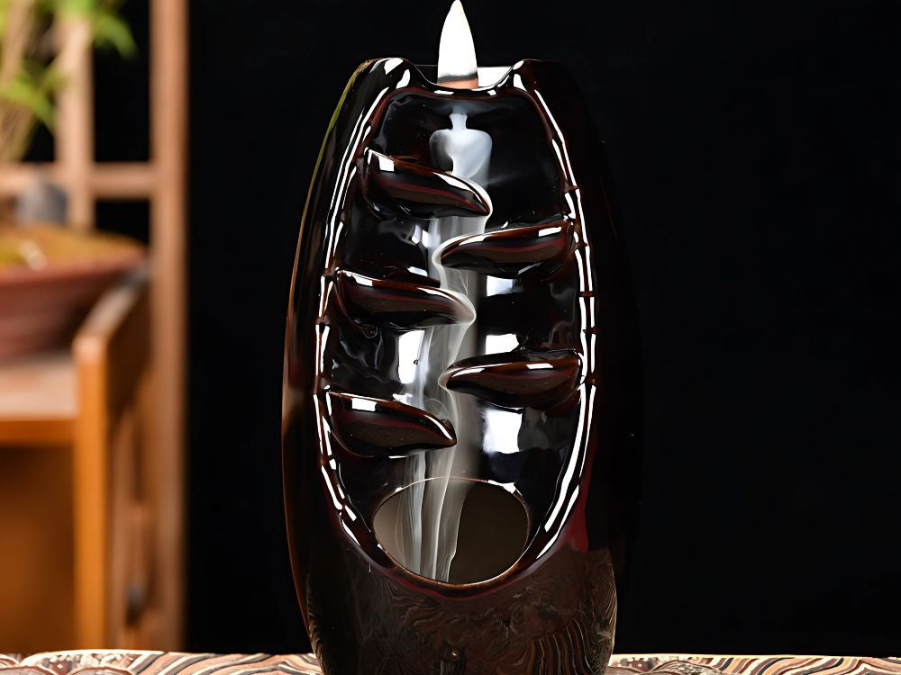 Aromātiska keramikas kamīna ūdenskrituma vīraka aromterapija + 10 daktis