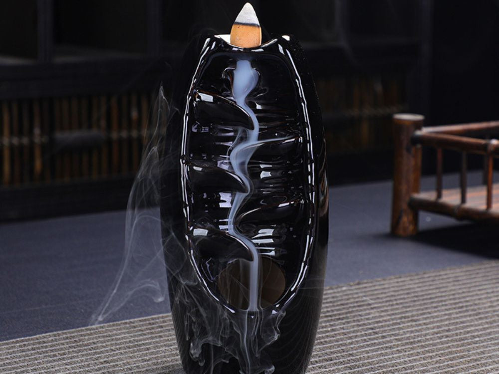 Aromātiska keramikas kamīna ūdenskrituma vīraka aromterapija + 10 daktis