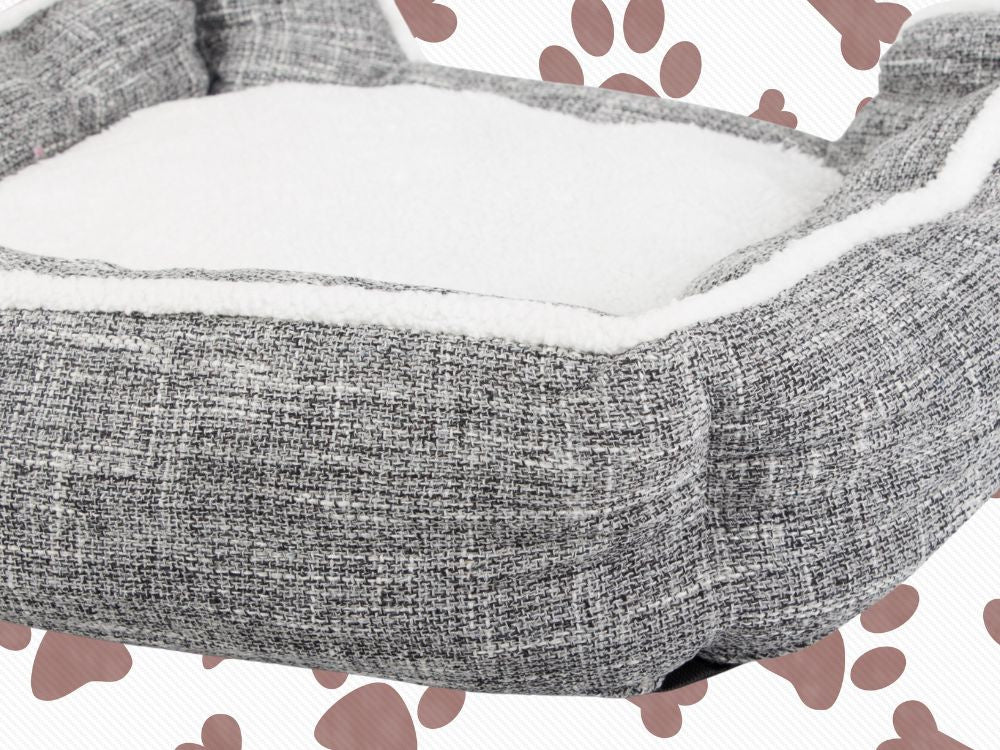 Suņu gulta, mīksta, ērta, pūkaina gulta ar spilvenu, XL izmērs