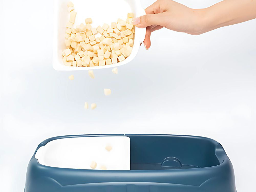 Dubultā bļoda suņiem, kaķiem, noņemamas, lielas plastmasas ūdens un barības bļodas