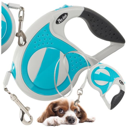 Automātiska pavada 5 m gara sunim līdz 20 kg ar spēcīgu un garu slēdzeni