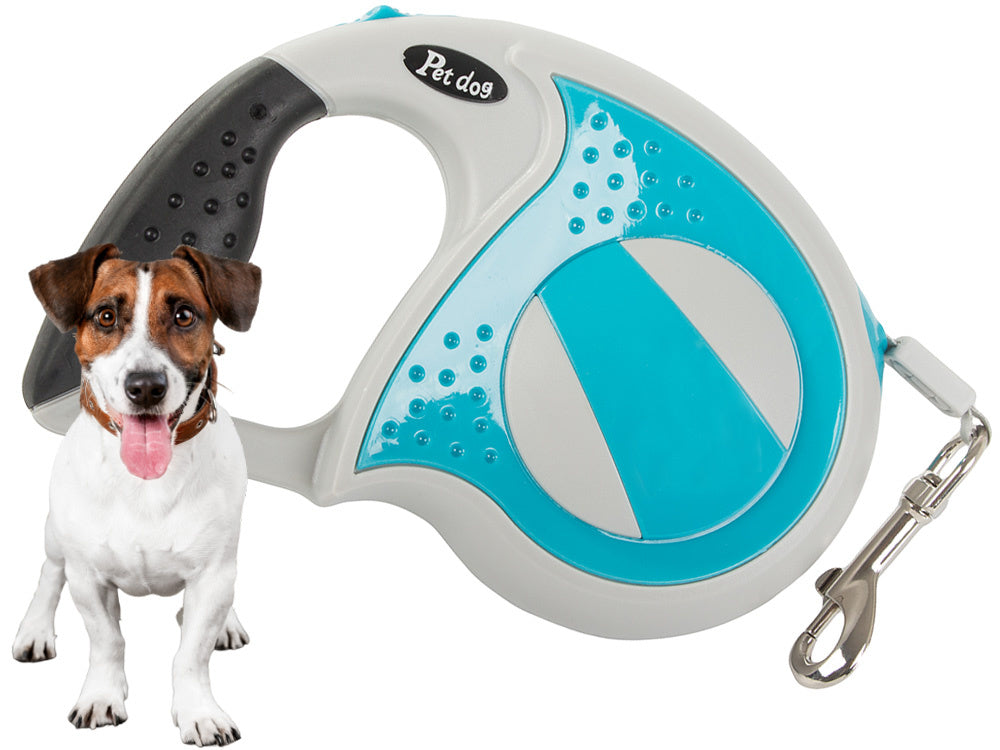 Automātiska pavada 5 m gara sunim līdz 20 kg ar spēcīgu un garu slēdzeni