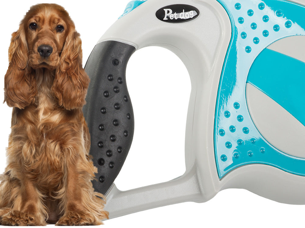 Automātiska pavada 5 m gara sunim līdz 20 kg ar spēcīgu un garu slēdzeni