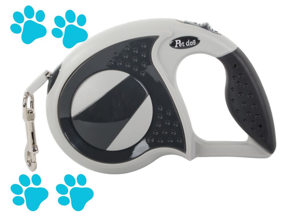 Automātiska pavada 5 m gara sunim līdz 20 kg ar spēcīgu un garu slēdzeni