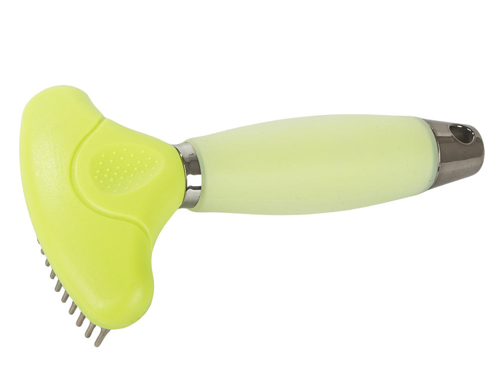 Trimmera ķemmes divpusēja birste noņem īsus matiņus, garus matiņus, suņus un kaķus