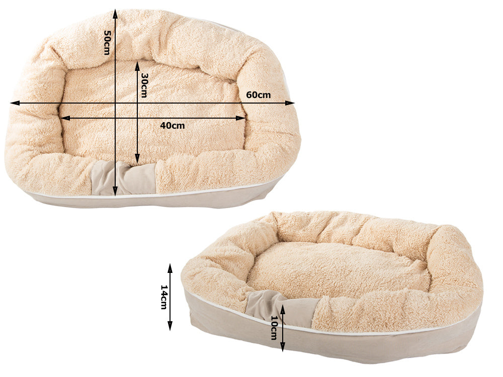 Plīša suņu rotaļu gulta, mīksta spilvena dīvāna gultasveļa, pūkaina