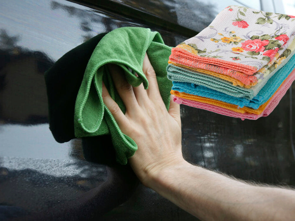 Mikrošķiedras lupatiņu komplekts, 6 lupatiņas