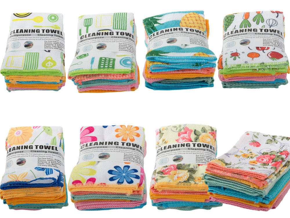 Mikrošķiedras lupatiņu komplekts, 6 lupatiņas