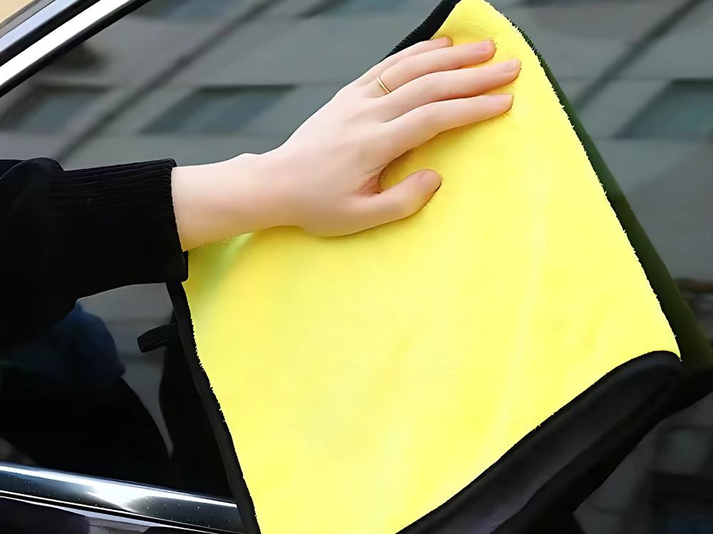 Mikrošķiedras lupatiņas automašīnas logu mikrošķiedras lupatiņu komplekts (3 gab.)