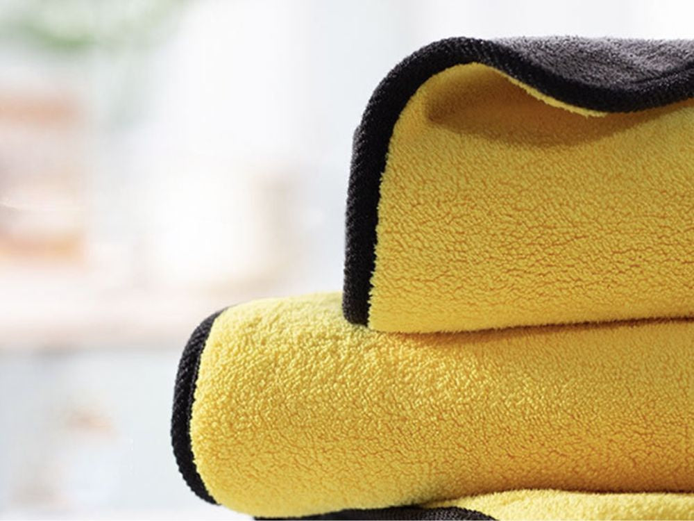 Mikrošķiedras lupatiņas automašīnas logu mikrošķiedras lupatiņu komplekts (3 gab.)