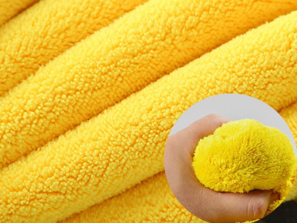 Mikrošķiedras lupatiņas automašīnas logu mikrošķiedras lupatiņu komplekts (3 gab.)