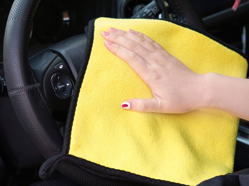 Mikrošķiedras lupatiņas automašīnas logu mikrošķiedras lupatiņu komplekts (3 gab.)