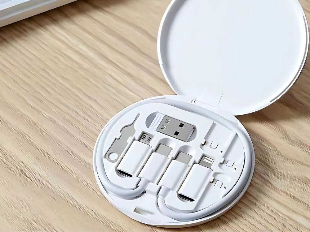 5 vienā adapteru komplekts USB-C, micro USB, A tipa tālrunim maciņā