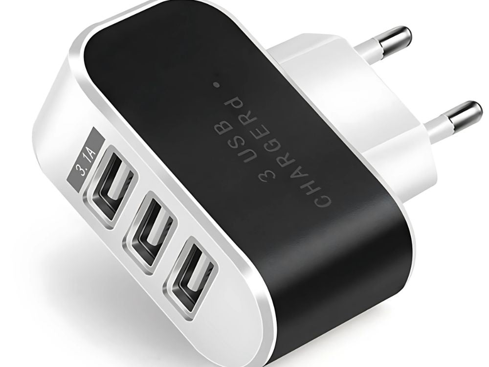 Ātrdarbīgs 5 W 3 x USB ātrās uzlādes 3.0 universāls lādētājs 3.1a