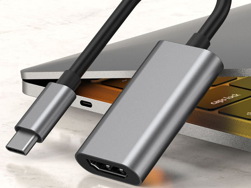 USB-C uz HDMI 4k 60hz 18cm USB 3.1-C klēpjdatora adaptera kabelis Transapter