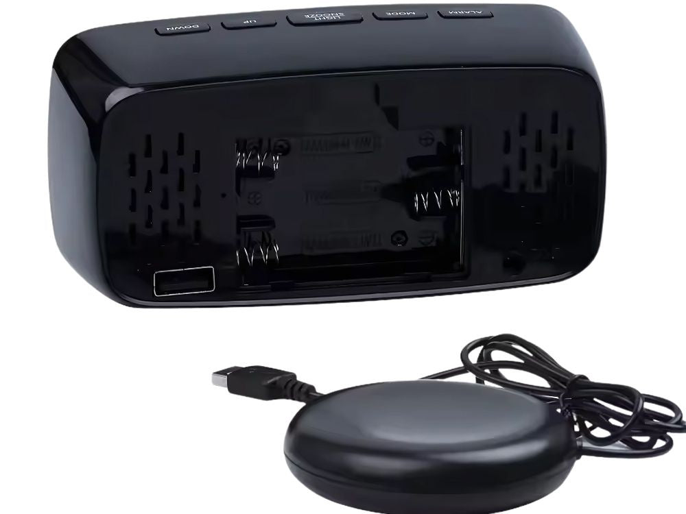 Elektronisks modinātājs ar vibrācijas spilventiņu, LED digitālais tīkla trauksmes signāls