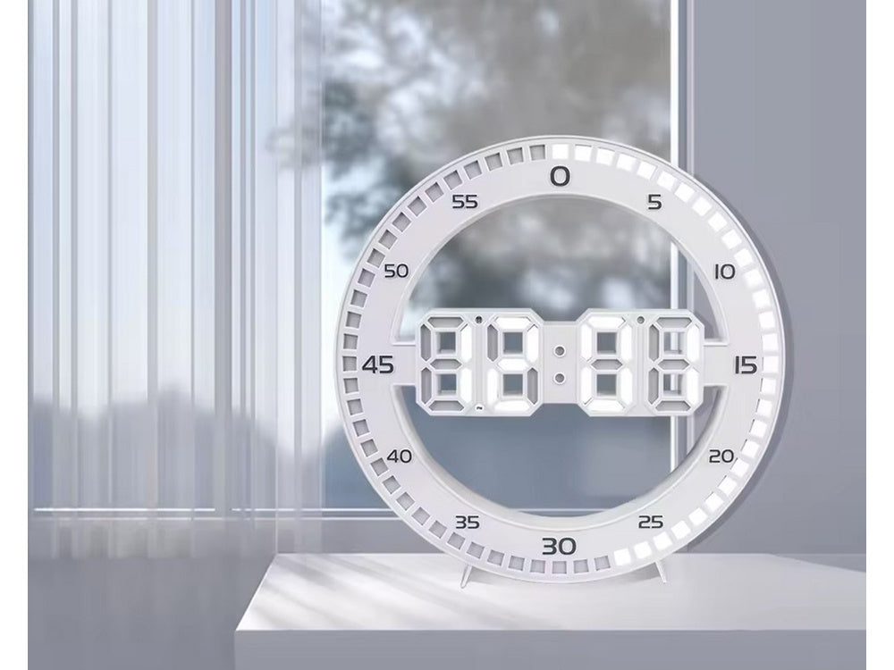 Modinātājpulkstenis ar vadītu elektronisku termometru un modinātāja fona apgaismojuma termometru
