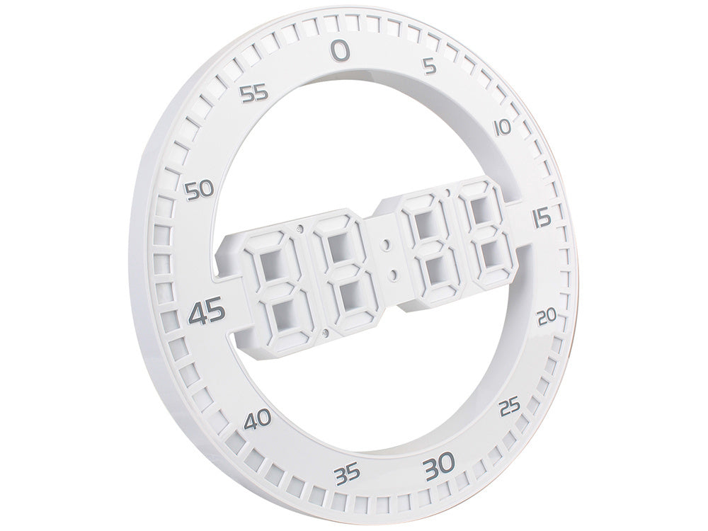 Modinātājpulkstenis ar vadītu elektronisku termometru un modinātāja fona apgaismojuma termometru