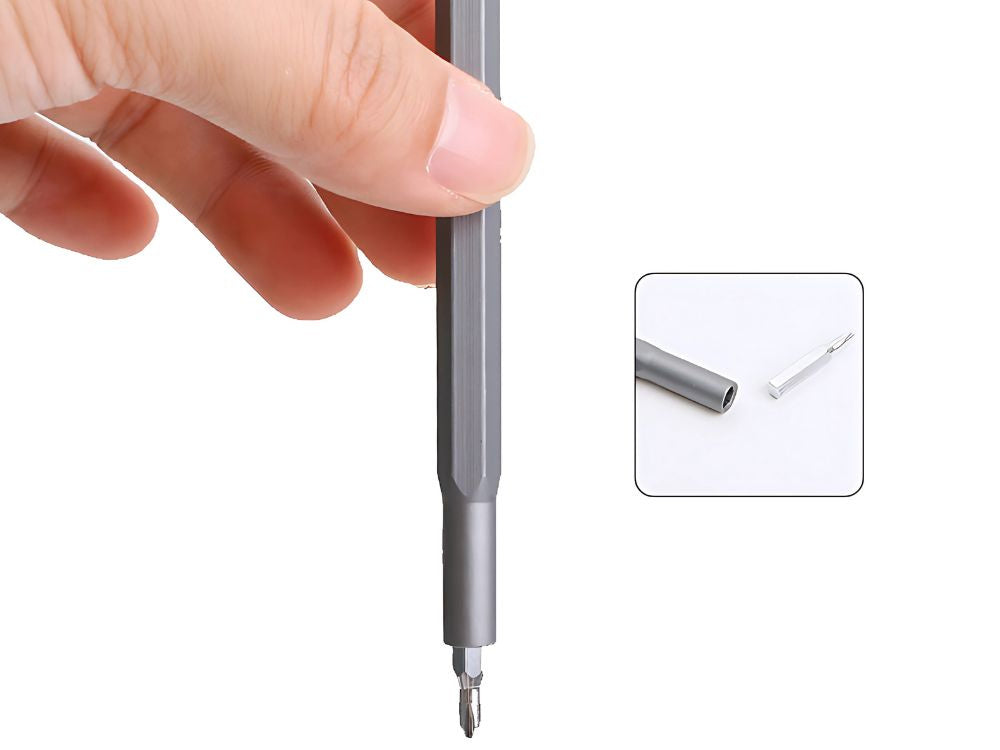 Precīzs skrūvgrieža uzgaļu komplekts ar magnētiskajiem uzgaļiem, 24 uzgaļi + koferis