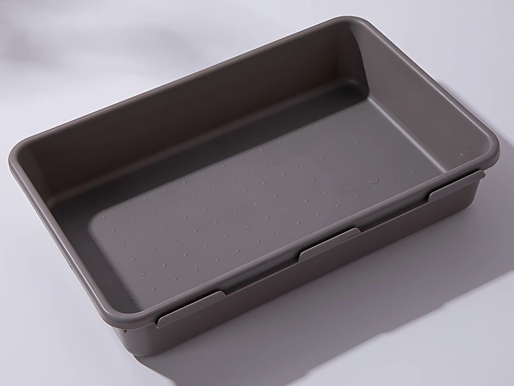 Organizatoru komplekts, 8 gab. nieciņu paplātes, plastmasas atvilktņu kastes