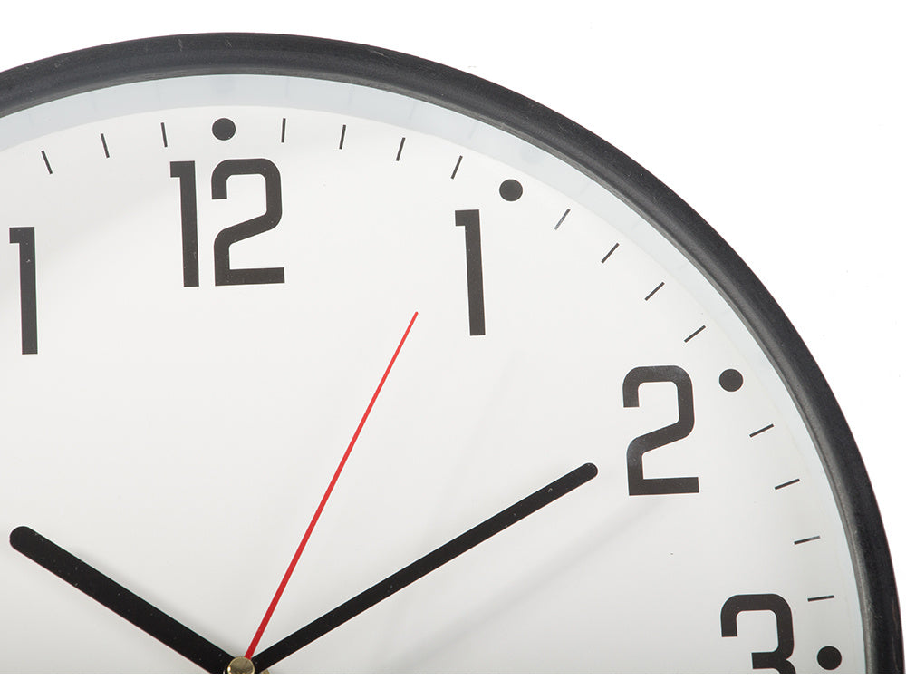 Sienas pulkstenis, liels, kluss, 30 cm, apaļš rādītājs, datums, temperatūra, koks
