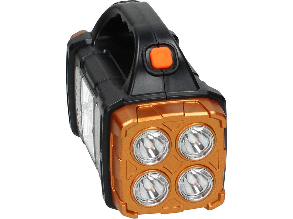 Pārnēsājams, uzlādējams saules lukturītis ar LED vālīšu prožektoru