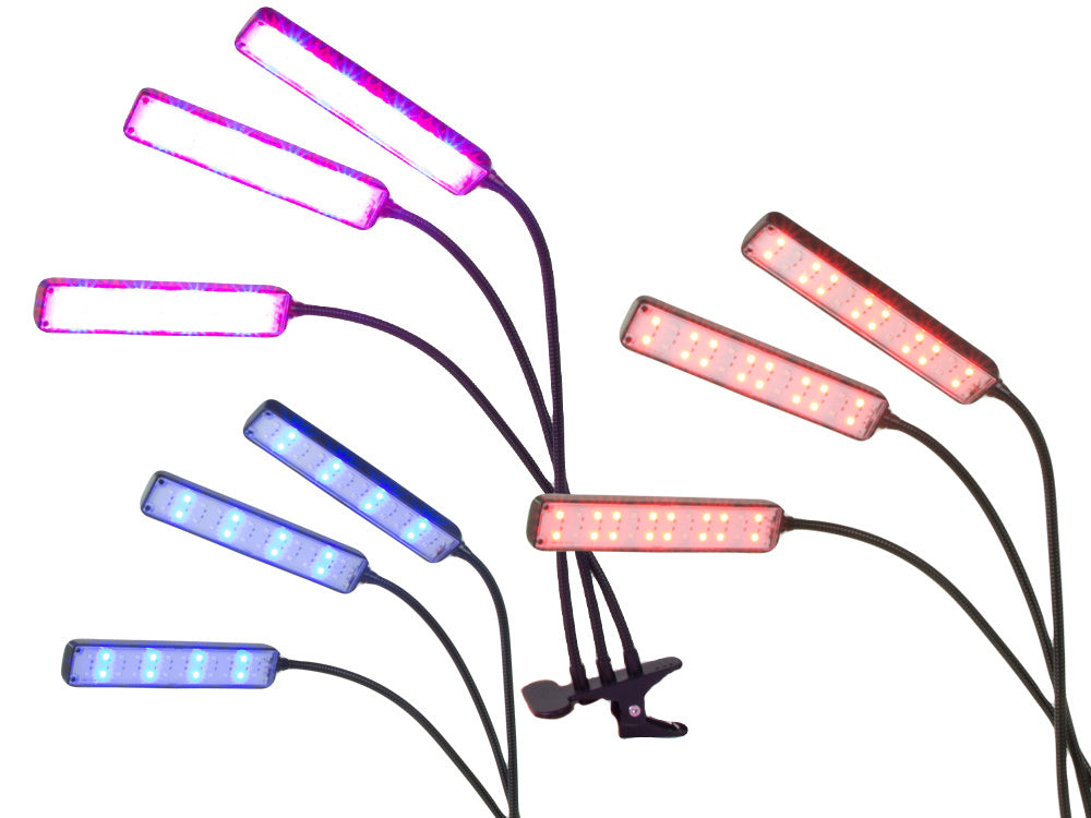 LED augu lampa USB audzēšanas panelis audzēšanas gaismas taimeris piestiprināms pie ziediem
