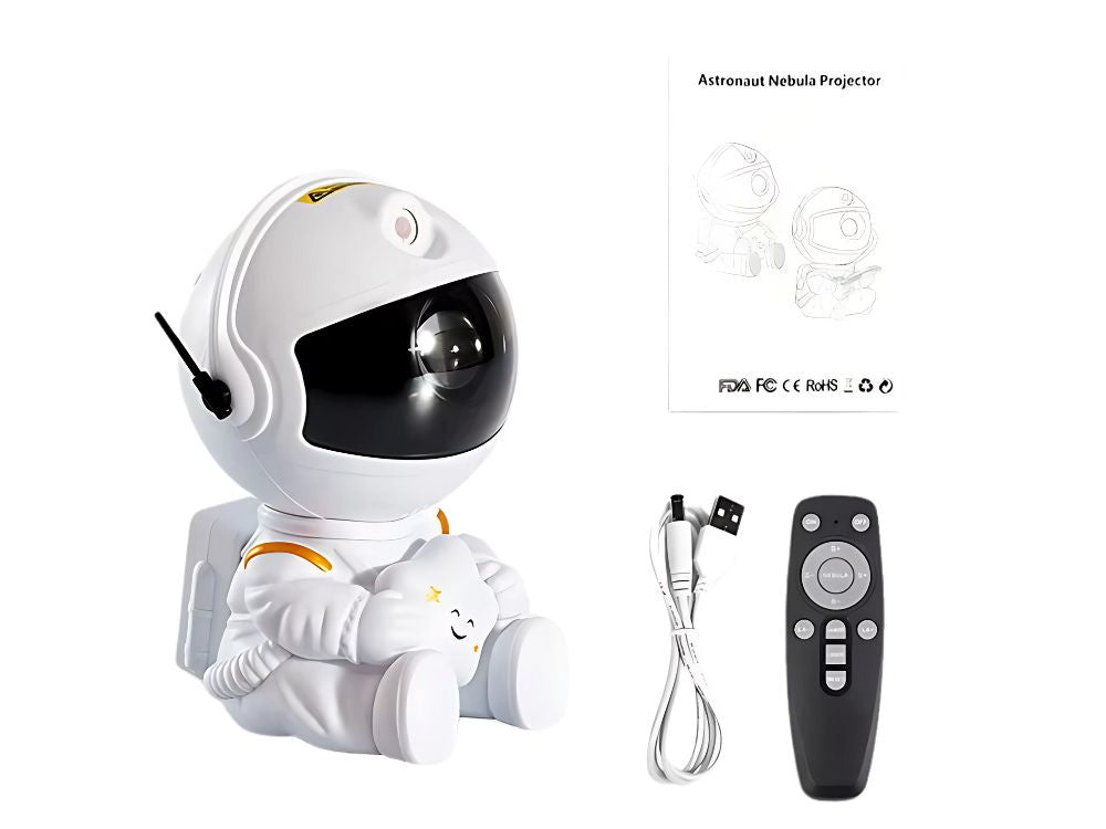 Zvaigžņu projektora astronautu galaktikas nakts gaismas debesu lāzera LED tālvadības pults
