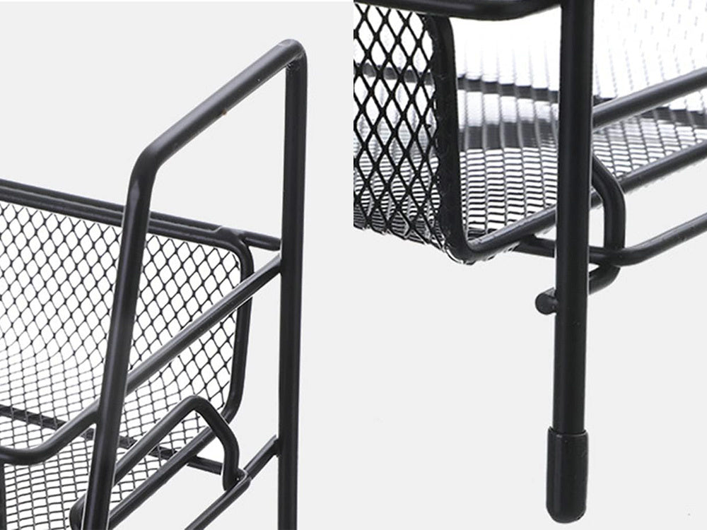 Virtuves plaukts, virtuves organizators, stāvošs divlīmeņu bēniņu garšvielu plaukts