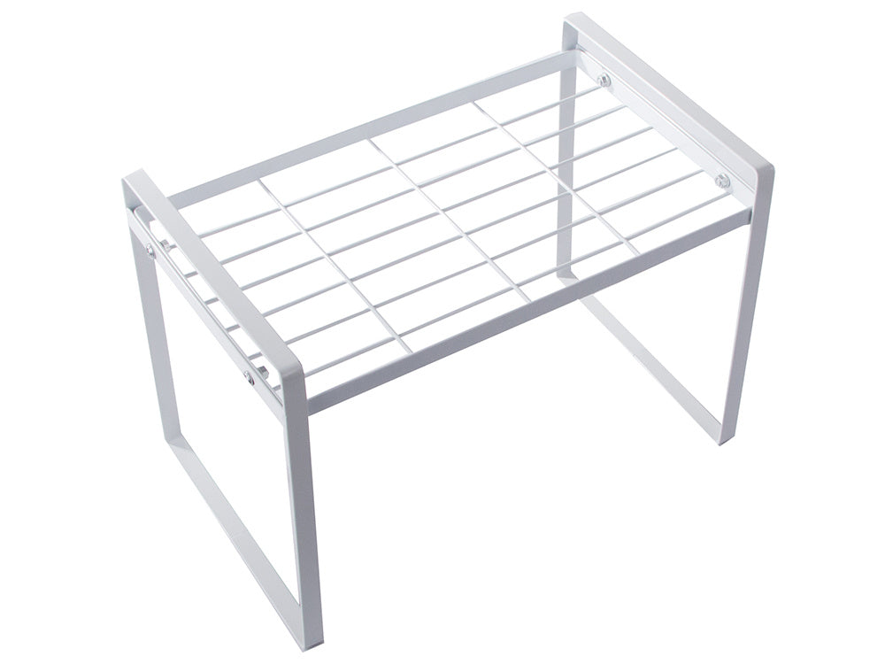 Vienlīmeņa metāla plaukts virtuves darba virsmai, virtuves organizatora bēniņu statīvs