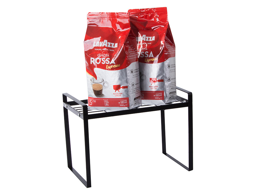 Vienlīmeņa metāla plaukts virtuves darba virsmai, virtuves organizatora bēniņu statīvs