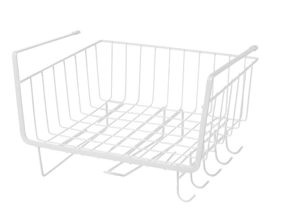 Metāla grozs zem skapīša virsmas ar 5 āķiem papīra turētājam