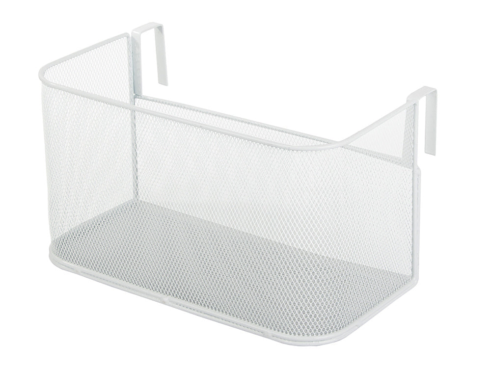 Metāla grozs, uz sliedes piestiprināms organizators, piekarināms grozs, virtuves plaukts