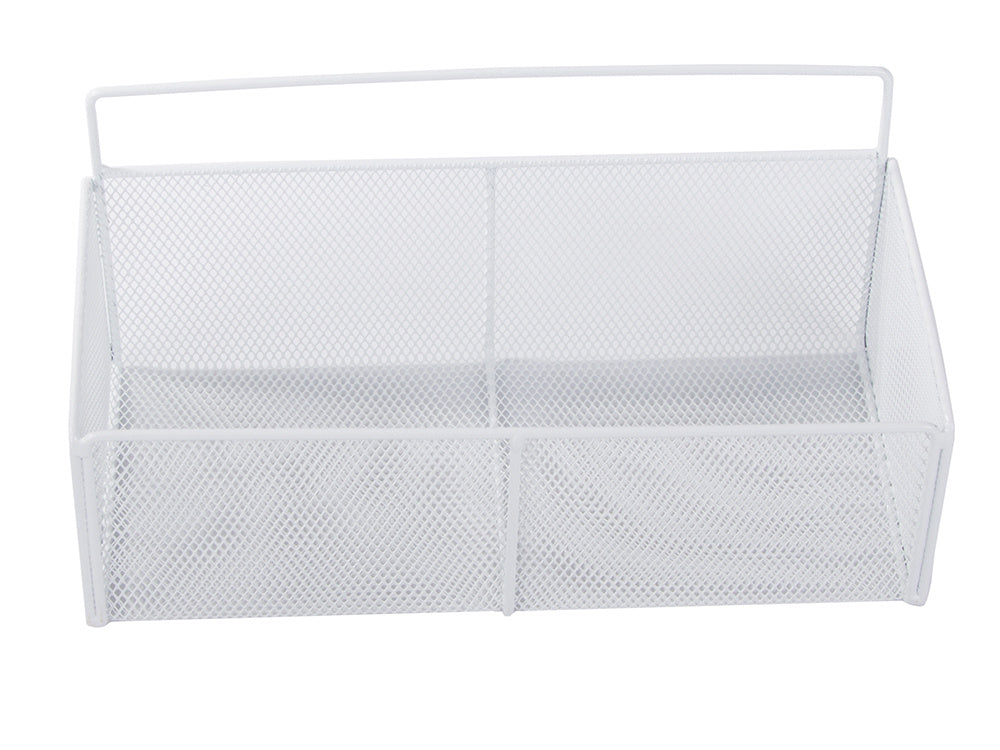 Piekarināms grozs, metāla organizators, piekarināms plaukts virtuvei, balts