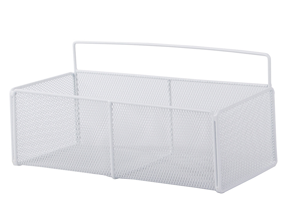 Piekarināms grozs, metāla organizators, piekarināms plaukts virtuvei, balts