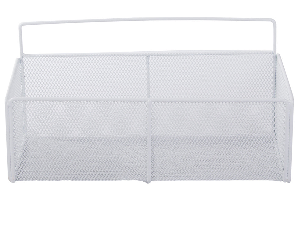 Piekarināms grozs, metāla organizators, piekarināms plaukts virtuvei, balts
