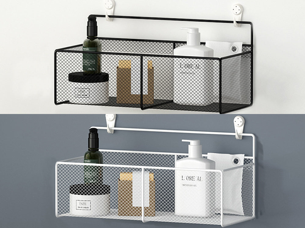 Piekarināms grozs, metāla organizators, piekarināms plaukts virtuvei, melns