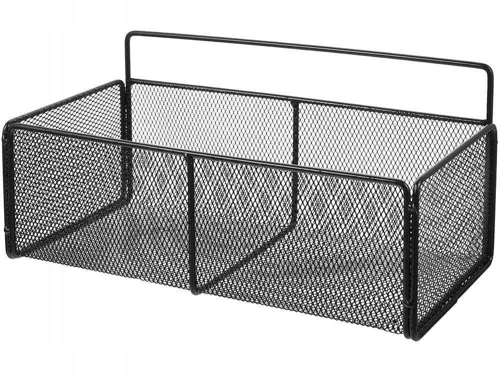 Piekarināms grozs, metāla organizators, piekarināms plaukts virtuvei, melns