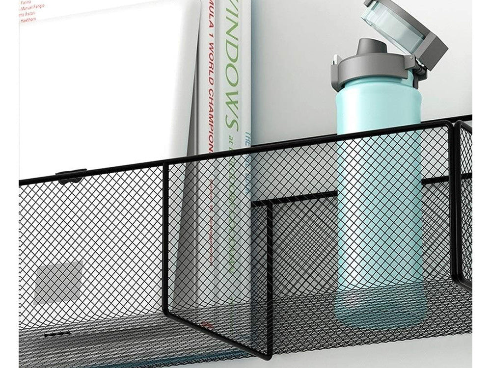 Piekarināms grozs, metāla organizators, piekarināms plaukts virtuvei, melns