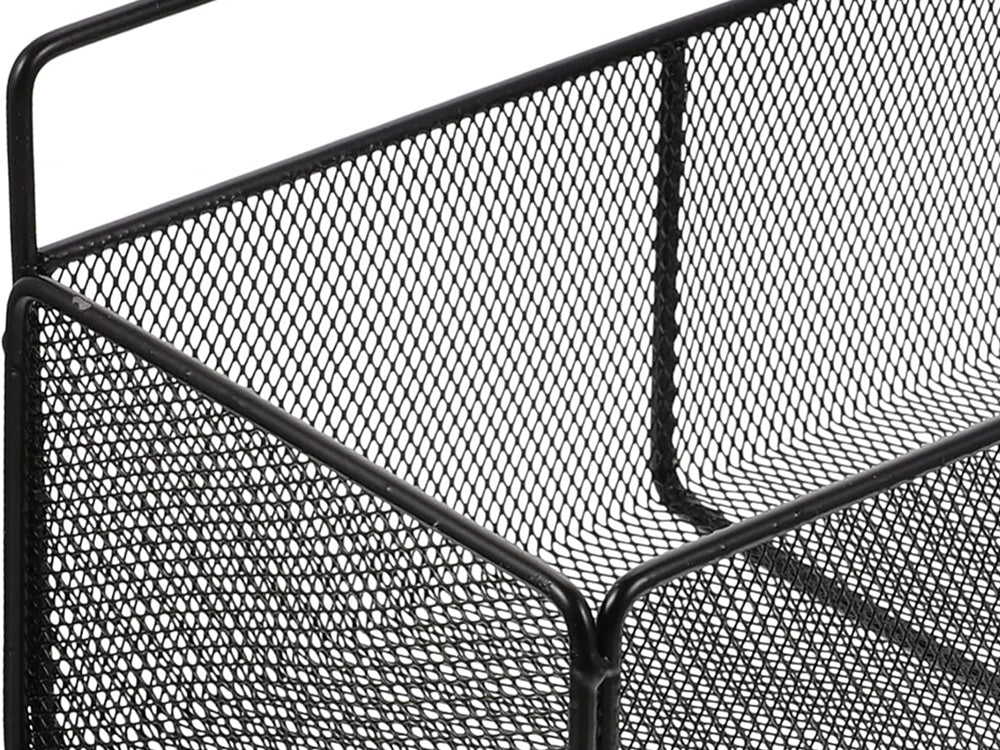 Piekarināms grozs, metāla organizators, piekarināms plaukts virtuvei, melns