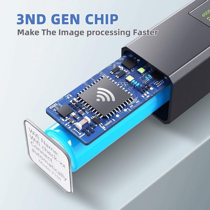 Endoskops Kamera Šaurām Vietām 5m 8mm LED Wi-Fi