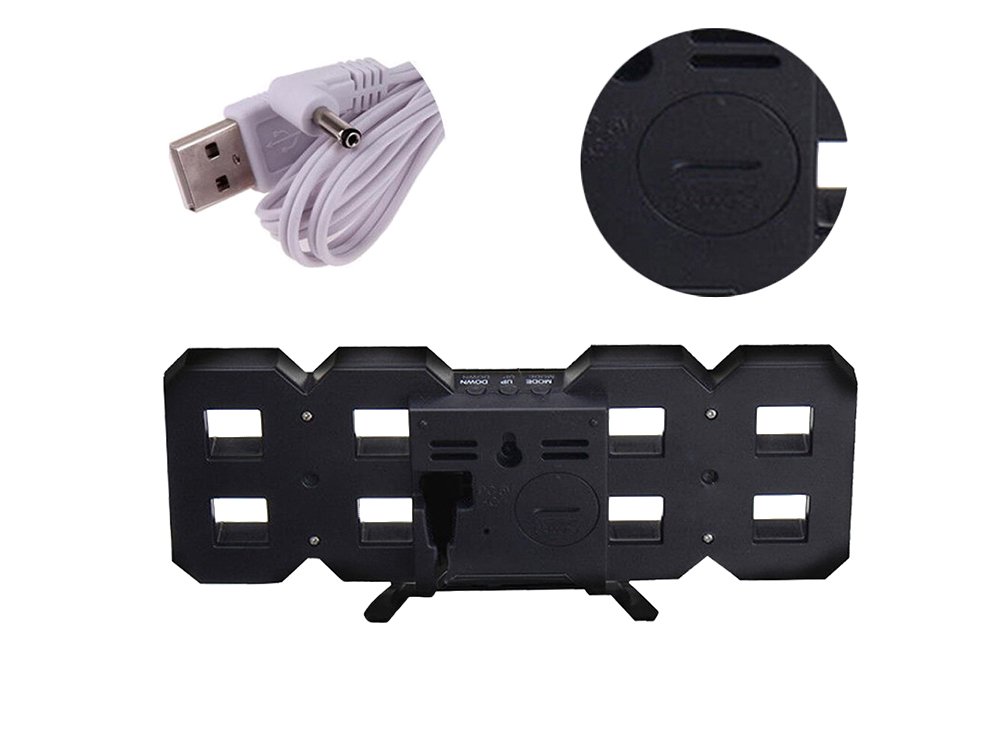 LED digitālais pulkstenis – modinātājs 3D