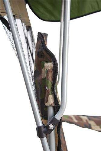 Makšķerēšanas krēsls ar jumtiņu